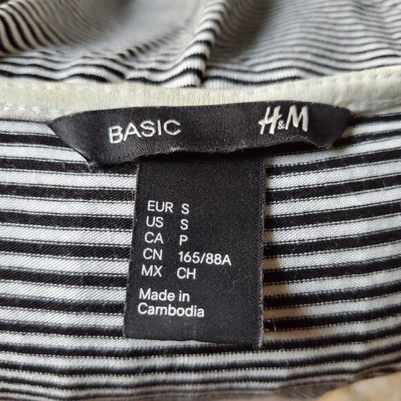 H&M Basic Striped Sleeveless Tee Dress Size S - Picture 6 of 8